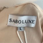 Sabo Skirt NWT Sabo Luxe Tan Sahana Drape Mini Dress Photo 6