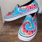 Vans Asher 500714 Classic Slip On Tie Dye Women's Sneakers Shoes Colorful Size 6 Photo 0