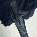 ZARA  Woman Basics Collection Black Shimmery Metallic One Piece Tank Bodysuit Photo 7