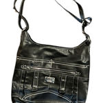 Born concept Black b.o.c. faux leather crossbody shoulder bag with interior power bank pocket Photo 0