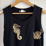 Peppermint  size large Black and Gold Seahorse dress Photo 3