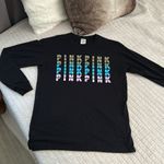 PINK - Victoria's Secret Pink VS graphic, long sleeve, cotton T-shirt, comfy lounge, oversized sm…​​ Photo 3