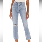 AGOLDE  Riley High Rise Straight Crop in Endeavor Blue Size 26‎ Photo 1