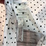 Alexis NWT  XS Nirav Crop Tied Black & White Polka Dot Wrap Long Sleeve Blouse Photo 13