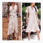 Rachel Parcell Striped Ruffled Hi Low Wrap Dress Photo 2