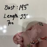 Maison Jules Floral Ruffle Sleeve Casual Blouse Pink Multicolor Size Medium Photo 8