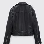 ZARA Genuine Leather Biker Jacket Photo 1