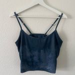 Beyond Yoga  Spacedye Slim Racerback Cropped Tank in Nocturnal Navy Blue XL Photo 0