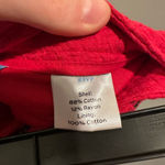 Draper James  RSVP Basket Weave Shorts Red Photo 5