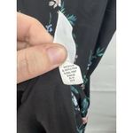 Banana Republic Floral Ruffle Midi Dress Women 14 Black Bohemian Preppy Peasant Photo 6