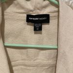 Fifteen Twenty  ombré cream draped cotton frayed vest medium Photo 6