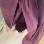 Madewell  Size M Ruffled Flannel Mini Dress Eyelet Oversized Prairie Mulberry Photo 12