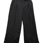 Halara Curvy Plus Womens High Rise Wide Leg Pants Size 1X Black Pleated Slacks Photo 0