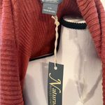 Natural Reflections | Rust Open Front Cardigan Sweater Photo 4