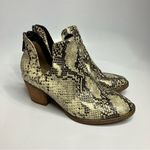 Blondo Blonde waterproof‎ snake skin print leather ankle boots size 9.5 Photo 1