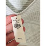 Aerie ‎ Ribbed Knit Cropped Tank Top Cami Adjustable Straps Light Gray Size Large Photo 2