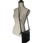 Jack Georges Genuine Black Leather Crossbody Handbag Photo 5