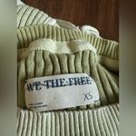 Free People  we the free Between The Lines Rib Jumper Sweater Sz XS light green Photo 2