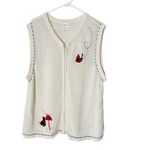 Blair VINTAGE Embroidered Christmas Cardigan Photo 3