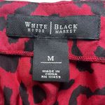 White House | Black Market Cami Top Red Jaguar Animal Print Size Medium 100% Silk Photo 2