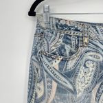 American Eagle  Women's Blue Paisley Super Stretch‎ Jegging Denim Jeans Size 8 Photo 3