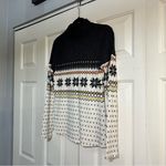 Maurice's Fair Isle Mock Neck Mixer Tee Holiday Christmas Waffle Knit Size Small Photo 2