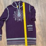 Cabela's  Womens Large Purple Quarter Zip Wool Blend Sweater Pullover‎ Top Ski Photo 6