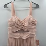 Birdy Grey Elsye Sleeveless Mesh Cutout Bridesmaid Dress in Pale Blush Sz S NWT Photo 3