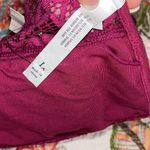 Aeropostale live love dream large maroon magenta purple strapless padded lace bralette Photo 6