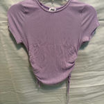 Princess Polly  Lilac Ruched Crop Top Photo 0