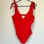 Shade & Shore NEW Vibrant Red One-Piece Swimsuit - Size: Large Photo 1