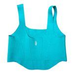 Free People Movement FP Movement Turquoise Strong Core Corset Crop Tank Top Size M/L Athletic Workout Photo 6