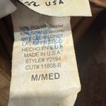 Yagi USA Tan Faux Suede Fringe Midi Skirt Sz M Size M Photo 4