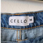 Cello Rip Tide Light Wash High Rise Frayed Hem Denim Shortie Shorts NEW Photo 8