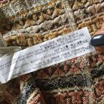 ZARA Long Sleeve Jacquard Striped Crop Jacket Embroidered Detail XS Neutral Photo 10