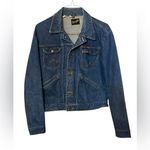 Wrangler Retro 1970s  Blue Denim Trucker Jean Jacket Western Cowboy Core USA sz L Photo 13