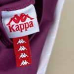 Kappa  222 Banda Auber Bodysuit Maroon Side Stripe Logo 80's Sporty Photo 8