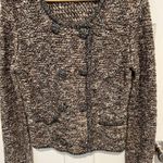 CAbi Ritz Knit Tweed Double Breasted Blazer Jacket Sweater Size M Career Button Photo 2
