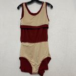 NWT Honey mark. Sage Romper Terracotta Medium Women Modest Swimsuit Beach Brown Photo 10