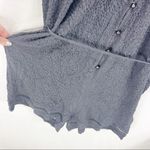 Amuse Society  Kimmy Woven Romper Gray Long Sleeve Size Large L NWT Photo 3