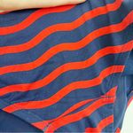 Tommy Bahama Sea Swell Faux Wrap Stripe One Piece Swimsuit Red Navy Size 4 Photo 8