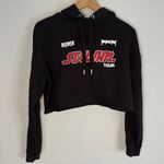 Divided Justin Bieber Purpose Tour Crop Black Hoodie Concert Graphic Sweatshirt Y2K Photo 0