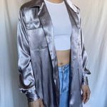 Karen Scott Grey Button Up Photo 0