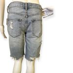Free People Mid Vintage Indigo Distressed Shorts Photo 3