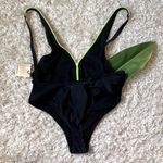 ASOS NWT Candypants Deep Plunge Zip Swimsuit Photo 2