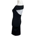 ALEXANDRE VAUTHIER Off Shoulder Midi Dress Women’s Size Medium Black Bodycon Photo 5