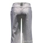 Cache  White Snake Reptile Textured Stretch Pant Self Belt Waist Flair $128 NWT Photo 4