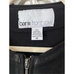 Bar III 1335  Front Row Black Moto‎ Jacket Size XS Photo 2