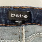 Bebe Deconstructed Ripped Medium Wash Skinny Jeans Women’s Size 27 Photo 5