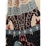 Free People Americana Cardigan Womens XS Duster Hooded Boho Patchwork Oversized Blue Photo 6